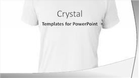  Presentation with mannequin - Slide deck with white-t-shirt-template background and a white colored foreground