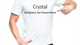  Presentation with ready - Slides consisting of white t-shirt background and a sky blue colored foreground