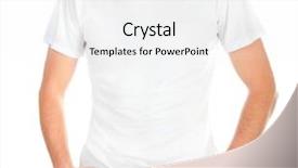  Presentation with polo - Presentation enhanced with white t-shirt background and a white colored foreground