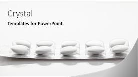  Presentation with drug resistance - Presentation theme having white-tablets-in-blister-package background and a white colored foreground