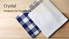  Presentation with kitchen - Cool new theme with white tea - kitchen towels on wooden background backdrop and a lemonade colored foreground