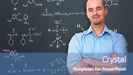  Presentation with parent teacher conference pencil crayons - Colorful slides enhanced with white teacher infront of blackboard backdrop and a teal colored foreground