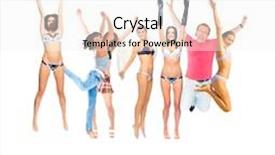  Presentation with victory team - Presentation theme having white-team-victory background and a white colored foreground