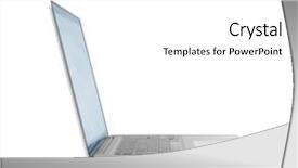  Presentation with laptop - Amazing PPT layouts having white thin laptop backdrop and a  colored foreground