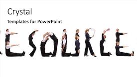  Presentation with young business people - PPT layouts with white to form resource background and a white colored foreground