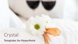  Presentation with boutique hotel - Slides having white-towel-in-luxury-boutique background and a lemonade colored foreground