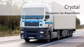  Presentation with truck - Slides enhanced with white truck from my trucks series background and a white colored foreground