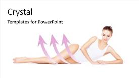  Presentation with healthy life style - Slide deck featuring white underwear healthy life-style background and a white colored foreground