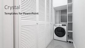  Presentation with utility - Beautiful theme featuring white-utility-room backdrop and a light gray colored foreground