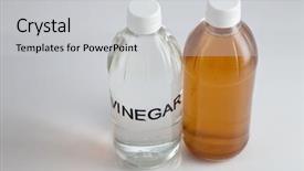  Presentation with apple cider vinegar - Cool new presentation design with white vinegar and apple cider backdrop and a light gray colored foreground