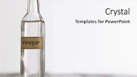  Presentation with empty of wood table top - Amazing theme having white vinegar on the wooden backdrop and a white colored foreground