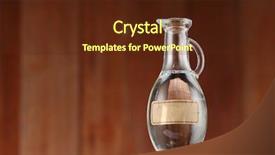  Presentation with flowers on white wooden - PPT layouts with white vinegar on wooden background background and a tawny brown colored foreground