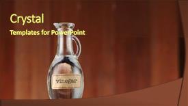  Presentation with wooden - Colorful slide deck enhanced with white vinegar on wooden background backdrop and a tawny brown colored foreground