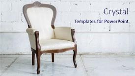  Presentation with classical - Cool new PPT theme with white-vintage-classical-farbric-style backdrop and a sky blue colored foreground