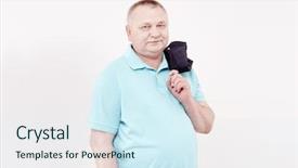  Presentation with cheerful - Colorful slides enhanced with white wall - casual dress code backdrop and a cool aqua colored foreground