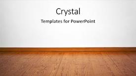  Presentation with floor - Cool new slide deck with white wall and wooden floor backdrop and a white colored foreground