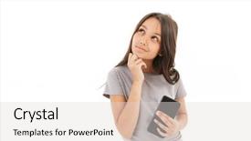  Presentation with photo - PPT layouts enhanced with white wall background using mobile background and a  colored foreground