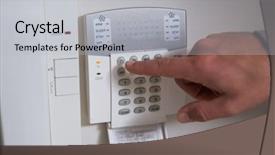  Presentation with wall - Slide deck enhanced with yellow fallen leaves apples background and a gold colored foreground