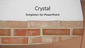  Presentation with white bricks - Theme consisting of white wall with decorative bricks background and a light gray colored foreground
