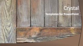  Presentation with design rustic wood wall texture - PPT theme having white washing - wood door weathered wall texture background and a gray colored foreground