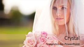  Presentation with wedding white - Beautiful PPT layouts featuring white wedding celebration - shot of a beautiful caucasian backdrop and a coral colored foreground