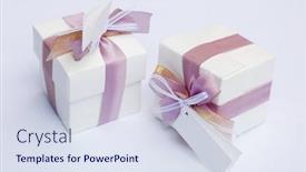  Presentation with wedding white - Amazing presentation having white-wedding-keepsake-with-violet backdrop and a sky blue colored foreground