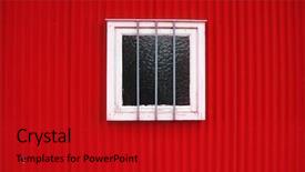  Presentation with white wine and red - Slides consisting of white window with anti-theft background and a  colored foreground