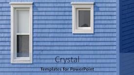  Presentation with canada - PPT theme with white-windows-on-blue-shingled background and a teal colored foreground