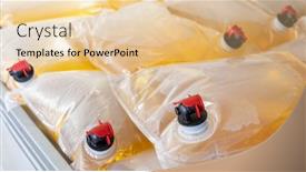  Presentation with bag - Slides having white-wine-in-bag background and a lemonade colored foreground