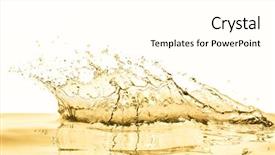  Presentation with white wine and red - Colorful PPT layouts enhanced with white wine splashing on white backdrop and a white colored foreground