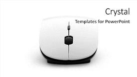  Presentation with white - Slides having white wireless mouse isolated background and a white colored foreground