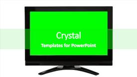  Presentation with green screen - Presentation design featuring white with chroma key green background and a shamrock green colored foreground