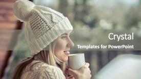  Presentation with cup coffee - Audience pleasing presentation design consisting of white with cup of coffee backdrop and a gray colored foreground