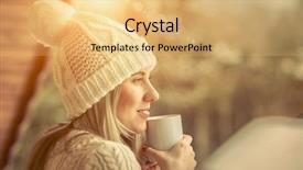  Presentation with coffee beans on a white - Colorful slide deck enhanced with white with cup of coffee backdrop and a yellow colored foreground