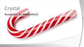  Presentation with white christmas - Theme with white-with-red-stripes-peppermint background and a white colored foreground
