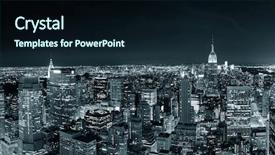  Presentation with new york city - Beautiful presentation featuring white with urban skyscraper backdrop and a wine colored foreground