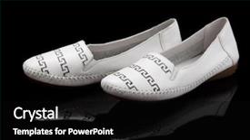  Presentation with black women - Slide deck enhanced with white women loafer isolated on black background background and a black colored foreground
