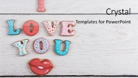  Presentation with valentines day - Amazing slides having white wooden background i love backdrop and a white colored foreground