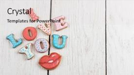  Presentation with valentines day - Slides enhanced with white wooden background i love background and a lemonade colored foreground