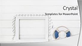  Presentation with lifesaver - Amazing presentation having white wooden background with lifesaver backdrop and a white colored foreground