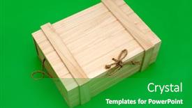 Presentation with white green - Cool new presentation with white-wooden-box-on-green backdrop and a shamrock green colored foreground