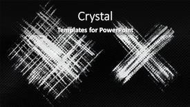  Presentation with black ink - PPT theme consisting of white-x-ink-letter background and a black colored foreground