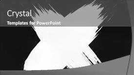  Presentation with black ink - Slides enhanced with white-x-ink-letter background and a  colored foreground