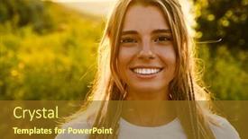  Presentation with white and black woman climbing ladders - Slide deck consisting of white-young-woman-with-pigtails background and a tawny brown colored foreground