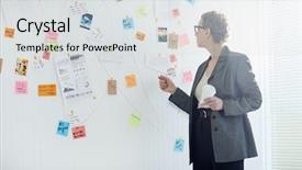  Presentation with whiteboard - Theme with whiteboard and learning evidence background and a light gray colored foreground