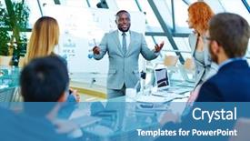  Presentation with data analysis - Beautiful PPT layouts featuring  backdrop and a  colored foreground