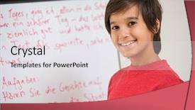  Presentation with language - Amazing PPT layouts having whiteboard house - kid learning german language backdrop and a white colored foreground