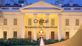  Presentation with white house - Beautiful presentation featuring whitehouse - washington dc at the white backdrop and a yellow colored foreground