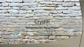  Presentation with stone - Presentation theme featuring whitewash-old-stone-wall-texture background and a light gray colored foreground