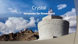  Presentation with india fort - PPT theme having whitewashed-chorten-and-tsemo-fort background and a teal colored foreground